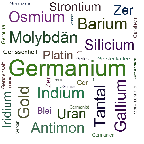 Ein anderes Wort für Germanium - Synonym Germanium