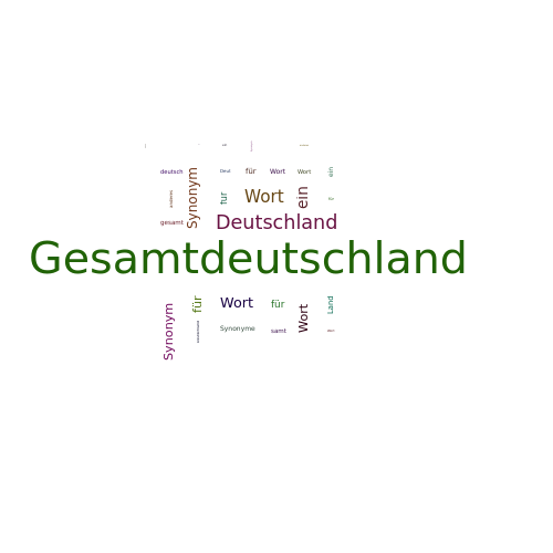 Ein anderes Wort für Gesamtdeutschland - Synonym Gesamtdeutschland