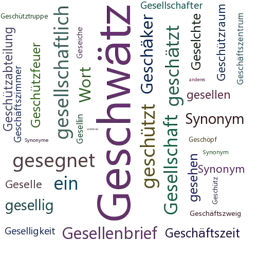 Ein anderes Wort für Geseich - Synonym Geseich