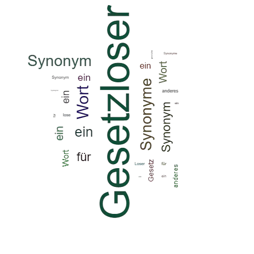 Ein anderes Wort für Gesetzloser - Synonym Gesetzloser