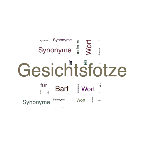 Ein anderes Wort für Gesichtsfotze - Synonym Gesichtsfotze