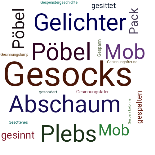 Ein anderes Wort für Gesocks - Synonym Gesocks