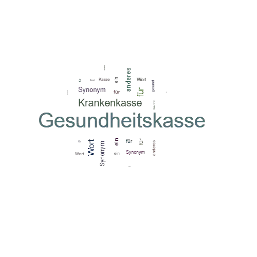 Ein anderes Wort für Gesundheitskasse - Synonym Gesundheitskasse