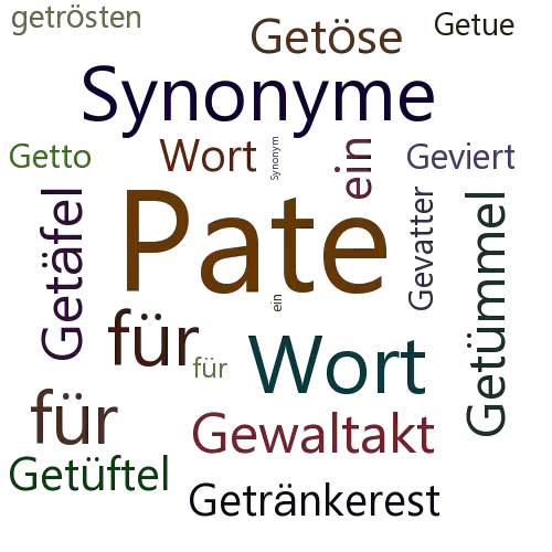 Ein anderes Wort für Gevatterin - Synonym Gevatterin