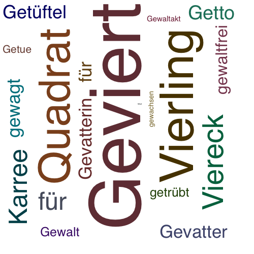 Ein anderes Wort für Geviert - Synonym Geviert