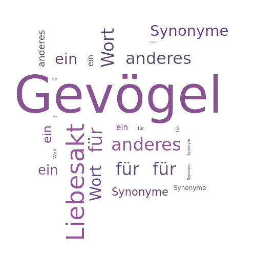 Ein anderes Wort für Gevögel - Synonym Gevögel