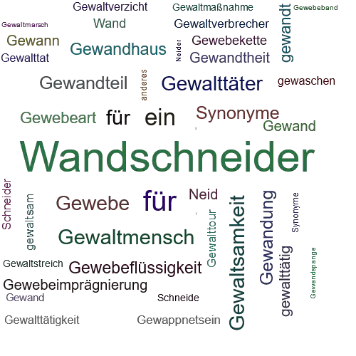 Ein anderes Wort für Gewandschneider - Synonym Gewandschneider