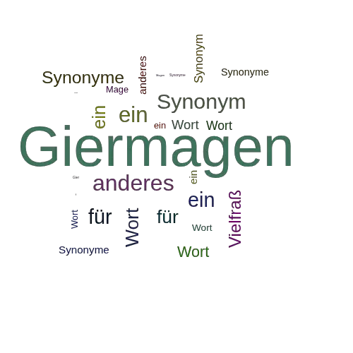 Ein anderes Wort für Giermagen - Synonym Giermagen