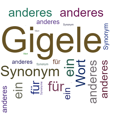 Ein anderes Wort für Gigele - Synonym Gigele