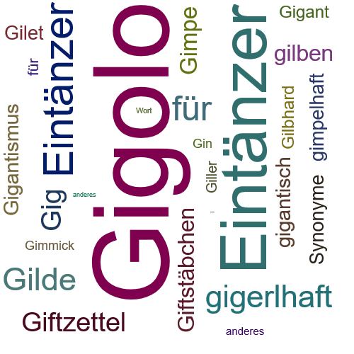 Ein anderes Wort für Gigolo - Synonym Gigolo