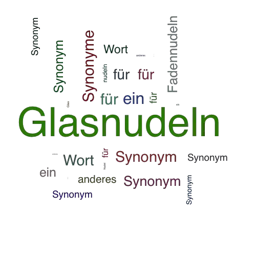 Ein anderes Wort für Glasnudeln - Synonym Glasnudeln