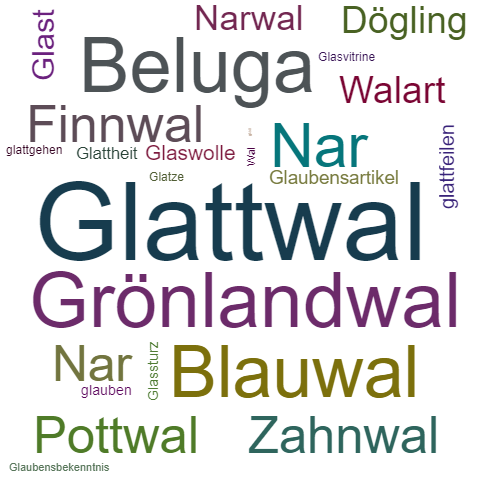 Ein anderes Wort für Glattwal - Synonym Glattwal
