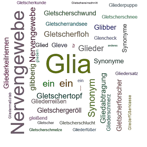 Ein anderes Wort für Glia - Synonym Glia