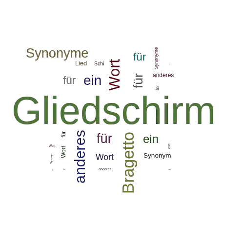 Ein anderes Wort für Gliedschirm - Synonym Gliedschirm