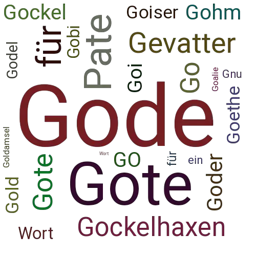 Ein anderes Wort für Gode - Synonym Gode