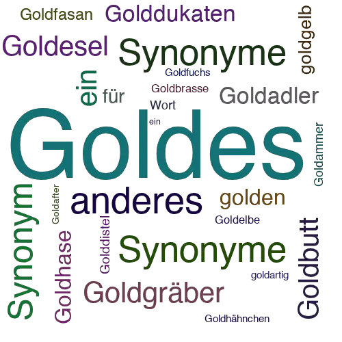 Ein anderes Wort für Goldes - Synonym Goldes