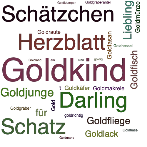 Ein anderes Wort für Goldkind - Synonym Goldkind