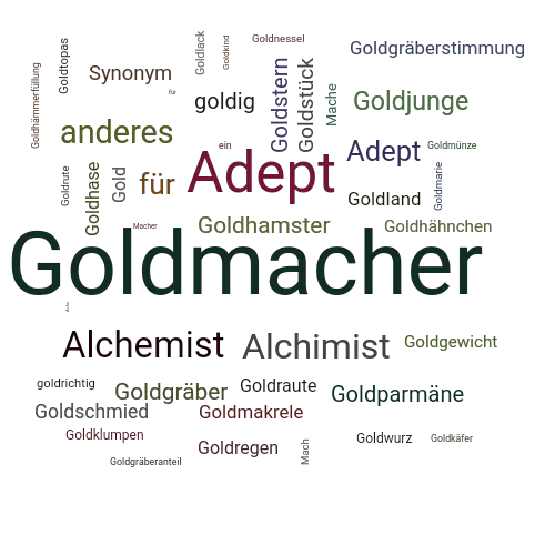 Ein anderes Wort für Goldmacher - Synonym Goldmacher