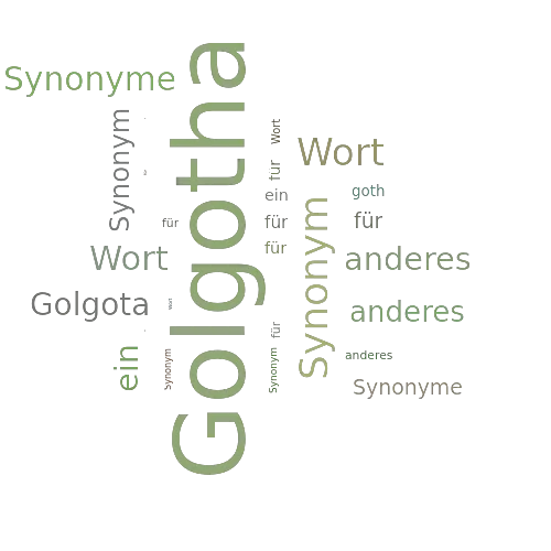 Ein anderes Wort für Golgotha - Synonym Golgotha