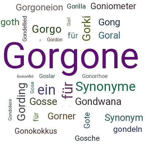 Ein anderes Wort für Gorgone - Synonym Gorgone