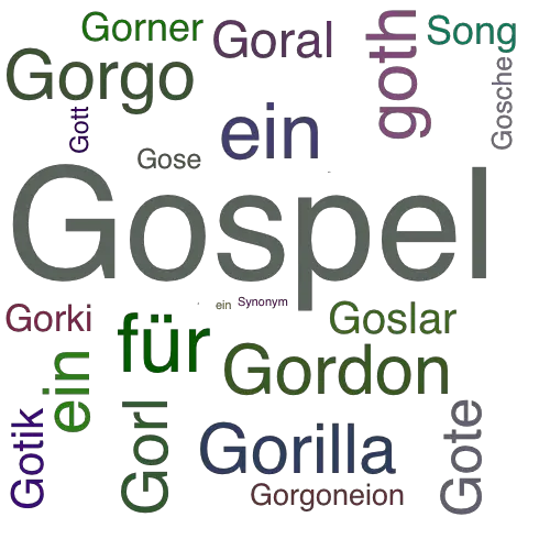 Ein anderes Wort für Gospelsong - Synonym Gospelsong