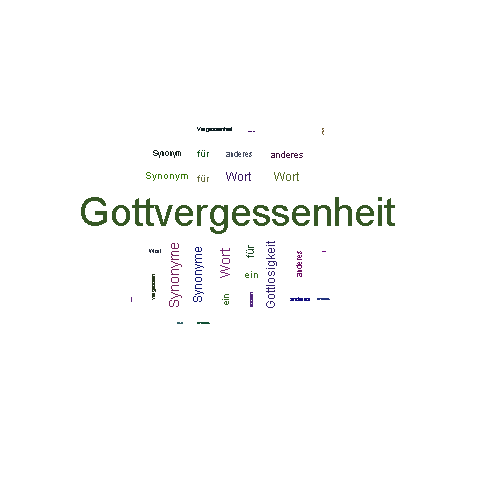 Ein anderes Wort für Gottvergessenheit - Synonym Gottvergessenheit