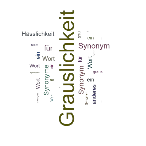 Ein anderes Wort für Grauslichkeit - Synonym Grauslichkeit