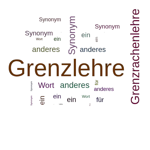 Ein anderes Wort für Grenzlehre - Synonym Grenzlehre