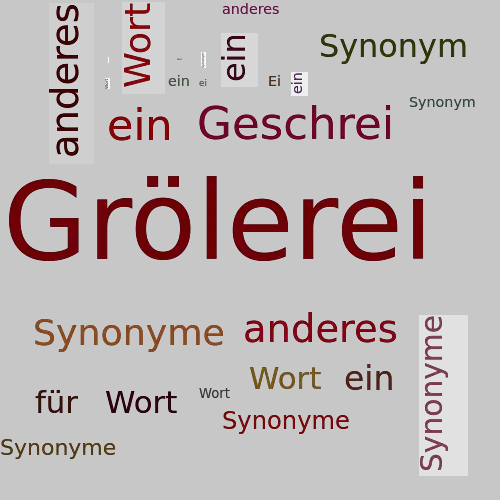 Ein anderes Wort für Grölerei - Synonym Grölerei