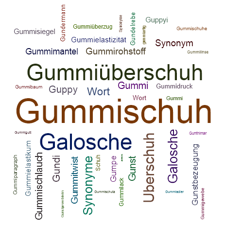 Ein anderes Wort für Gummischuh - Synonym Gummischuh