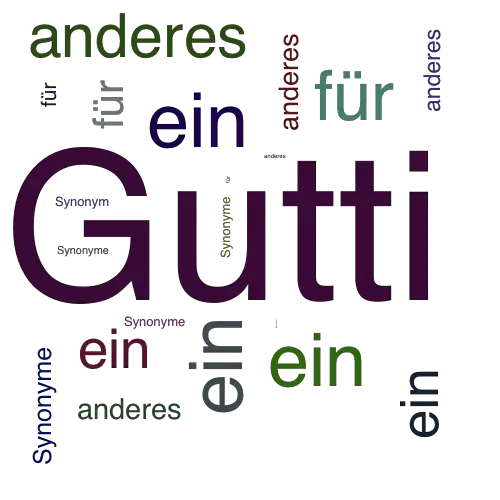 Ein anderes Wort für Gutti - Synonym Gutti