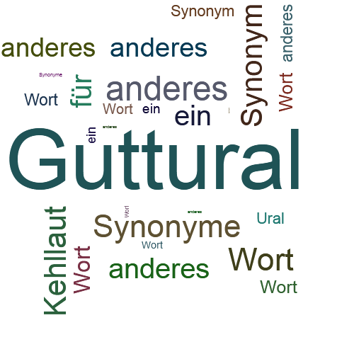 Ein anderes Wort für Guttural - Synonym Guttural