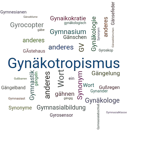 Ein anderes Wort für Gynäkotropie - Synonym Gynäkotropie
