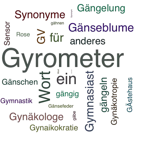 Ein anderes Wort für Gyrosensor - Synonym Gyrosensor