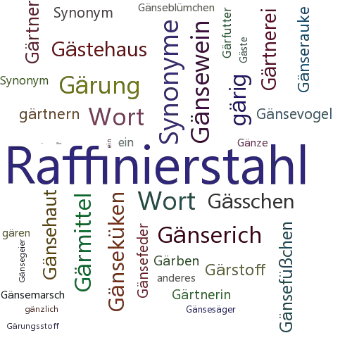 Ein anderes Wort für Gärbstahl - Synonym Gärbstahl
