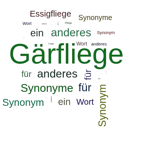 Ein anderes Wort für Gärfliege - Synonym Gärfliege