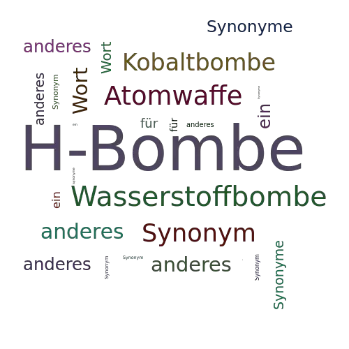 Ein anderes Wort für H-Bombe - Synonym H-Bombe