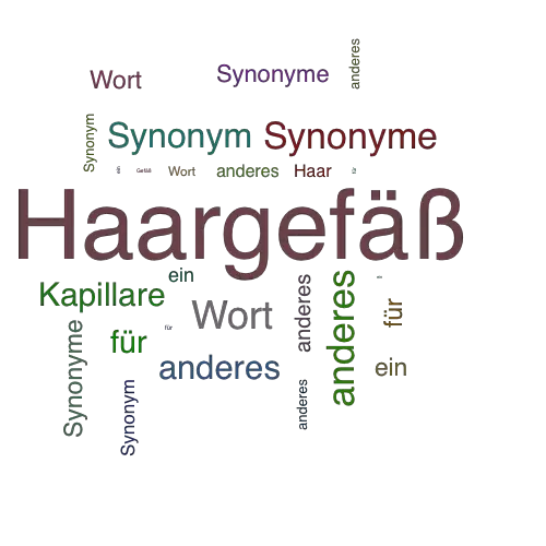 Ein anderes Wort für Haargefäß - Synonym Haargefäß