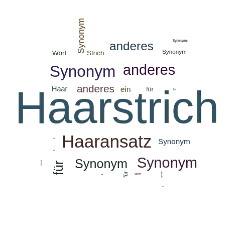 Ein anderes Wort für Haarstrich - Synonym Haarstrich