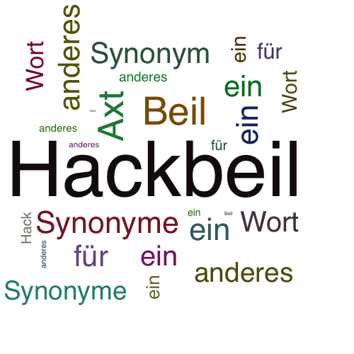 Ein anderes Wort für Hackbeil - Synonym Hackbeil