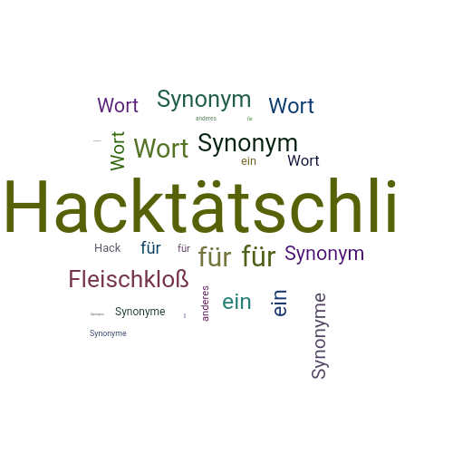Ein anderes Wort für Hacktätschli - Synonym Hacktätschli