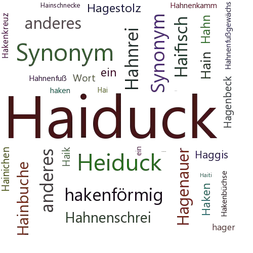 Ein anderes Wort für Haiduck - Synonym Haiduck