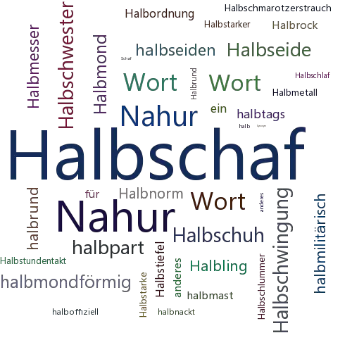 Ein anderes Wort für Halbschaf - Synonym Halbschaf