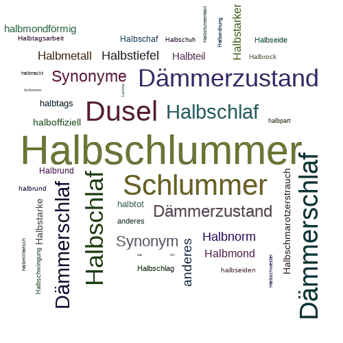 Ein anderes Wort für Halbschlummer - Synonym Halbschlummer