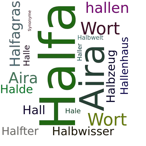 Ein anderes Wort für Halfa - Synonym Halfa