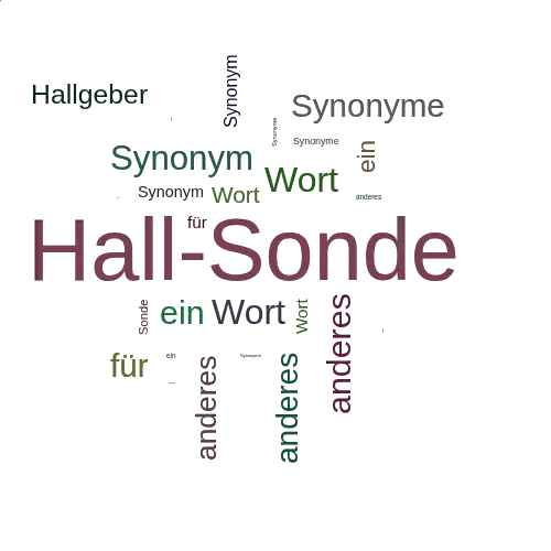 Ein anderes Wort für Hall-Sonde - Synonym Hall-Sonde