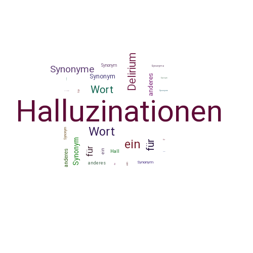 Ein anderes Wort für Halluzinationen - Synonym Halluzinationen