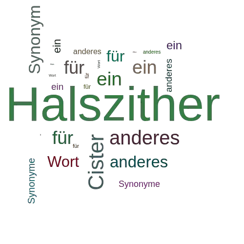 Ein anderes Wort für Halszither - Synonym Halszither