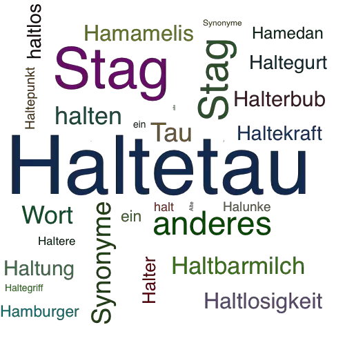Ein anderes Wort für Haltetau - Synonym Haltetau