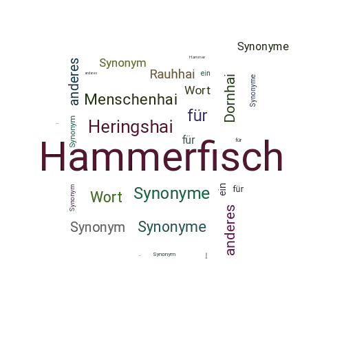 Ein anderes Wort für Hammerfisch - Synonym Hammerfisch